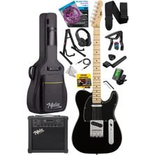 Braventa Collection Midex TLX-50BK-25AMP Tele Kasa Maple Klavye 2 Single-Coil 25W Amfili Elektro Gitar