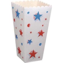 Braventa Collection Yıldız Baskılı Patlamış Mısır Kutusu 50 Adet