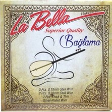 Braventa Collection La Bella 0.18 Kısa Sap Bağlama Teli