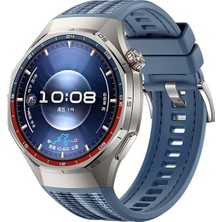 Lewufor Huawei Watch Gt 65 Pro 46MM Kordon Lansman Kumaş Dikişli Silikon