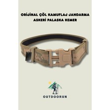 Outdoorun Orijinal Çöl Kamuflaj Jandarma Askeri Palaska Kemer