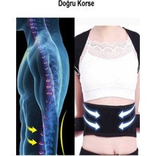 Özbience Manyetik Bel ve Omuz Destekli Dik Duruş Korsesi