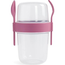 Braventa Collection Busstier Müsli ve Granola Kapsülü, 1100 ml Sızdırmaz Yoğurt Kabı, Take And Go Kaşıklı Granola Kabı,