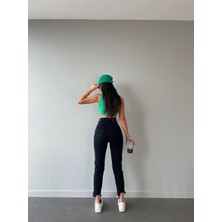 Aida Fashion Paça Puskullu Mom Jeans