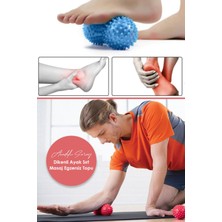 Özbience Dikenli Ayak ve Sırt Masaj Topu, Vücut Egzersiz ve Rahatlatıcı Duyu Topu