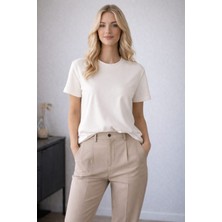 Gkc Butik Beyaz Salaş T-