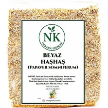 Nk Organik Beyaz Haşhaş Tohum Yeni Hasat 1kg