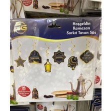 Allians Ramazan Temalı 6'lı Tavan Sarkıt Süs, Şık ve Özel Dekorasyon Parçası