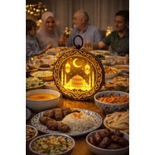 Allians Hoşgeldin Ramazan Gold Işıklı Duvar ve Masa Süsü Dekoratif Fener