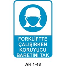 Outdoor One İŞ GÜVENLİĞİ UYARI LEVHASI 1 ADET PVC 21 X 29CM