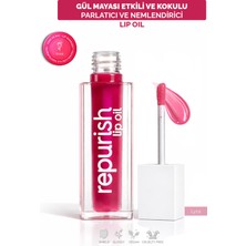 Gül Mayalı Dudak Bakım Yağı (Lip Oil) - Gül Kokulu, Nemlendirici, Parlatıcı, Vitamin E, Koruyucu