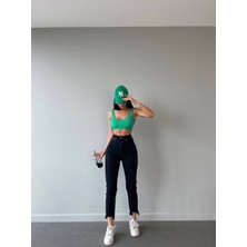 Aida Fashion Paça Puskullu Mom Jeans