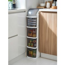 Surface Home Proslim 4 Katlı Çekmeceli Organizer Dolap