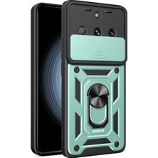 Storozal Newface Realme 11 Pro Kılıf Pars Lens Yüzüklü Silikon - Yeşil