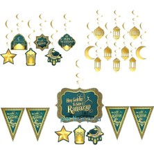 Allians Ramazan Bayraklı Dekoratif Seti, Şık ve Renkli Süsleme Aksesuarları