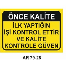 Outdoor One İŞ GÜVENLİĞİ UYARI LEVHASI 1 ADET PVC 21 X 29CM