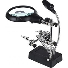 FRY -Masa Üstü Mandallı ,2.5X90MM, 7.5X34MM Mercekli ,adaptörlu Işıklı Büyüteç ( Lisinya )