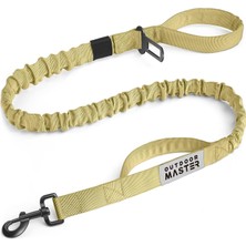 Delixa Outdoormaster Bungee Köpek Tasması, Darbe Emici Ağır Hizmet Köpek Tasması, 2 Yastıklı Kulplu Eğitim