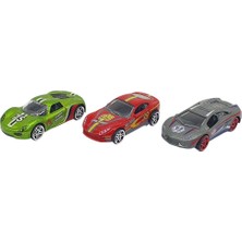 FRY 3'lü Araba Yarış Seti - Die Cast - DS045 (Lisinya)