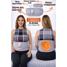 Özbience Ayarlı Isıtmalı Titreşimli Bel Masaj Kemeri, Rahatlatıcı ve Konforlu Kullanım