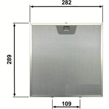 Faber Davlumbaz Metal Yağ Filtresi 1330063586 – 282X289 mm Aspiratör Filtre Teli