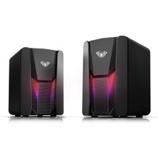 Hype Store Aula N-108 1+1 Usb/aux Stereo 2.0 Rgb Masaüstü Gaming Oyuncu Hoparlör Speaker Ses Sistemi