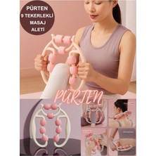 Özbience Çok Tekerlekli Kas Gevşetici Masaj Aleti, Ayarlanabilir Lenf Drenaj Rulosu