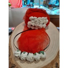 Nk Organik Kına Tacı Beyaz Gül 5li