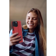 Olinea Newface Iphone 15 S Kapaklı Kılıf - Kırmızı