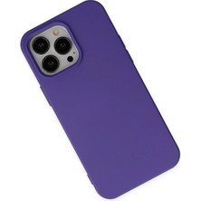 Olinea Newface Iphone 14 Kılıf Nano Içi Kadife Silikon - Mor