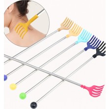 Özbience Renkli Plastik Başlıklı Metal Sırt Kaşıma Çubuğu, Pratik ve Şık Tasarım