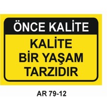 Outdoor One İŞ GÜVENLİĞİ UYARI LEVHASI 1 ADET PVC 21 X 29CM