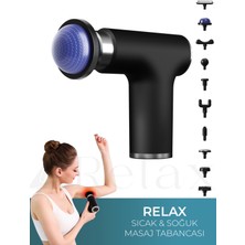 Özbience Şarjlı Kas Masaj Tabancası, 10 Başlık, Soğuk & Sıcak, Sporcu Rahatlatıcı