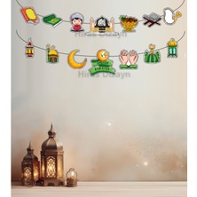 Allians Ramazan Süsleri 14 Parça Hoşgeldin Banner Dekorasyon Seti