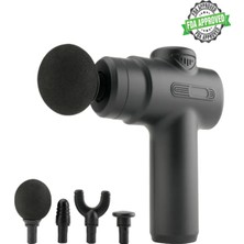 Özbience Hams 104 Masaj Tabancası, 4 Başlıklı Şarjlı Titreşimli Spor Masaj Aleti