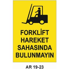 Outdoor One İŞ GÜVENLİĞİ UYARI LEVHASI 1 ADET PVC 21 X 29CM