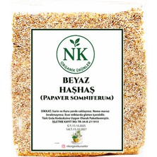 Nk Organik Haşhaş Tohumu Beyaz 50GR