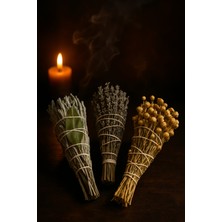 Nk Organik Bereket Tütsüsü Adaçayı,lavanta, Üzerlik Demet 3lü