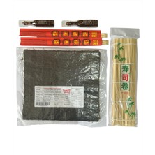 Braventa Collection Yuandong Sushi Seti 1, 5 Yaprak Yosun, Sushi Matı, Chopstick, Soya Sosu, Evde Sushi Yap