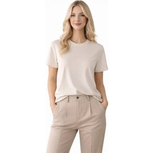 Gkc Butik Taş Rengi Salaş T-Shi