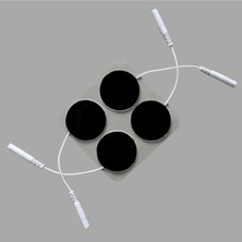Özbience Yuvarlak Soketli Elektrot 3.2x3.2 cm Ems Tens Cihazı, 2 Paket, 8 Adet