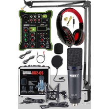 Braventa Collection Midex Wizard Paket-1 Cx2 Stüdyo Mikrofon MDX-100 Stüdyo Kayıt Mikseri Kulaklık Ekipman Seti