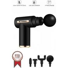 Özbience Siyah Darbeli Titreşimli Şarjlı Sporcu Masaj Tabancası ve Kas Egzersiz Aleti