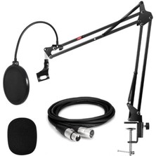 Braventa Collection Lastvoice NB39PSX Set Stüdyo Masa Mikrofon Standı Pop Filtre Xlr Kablo