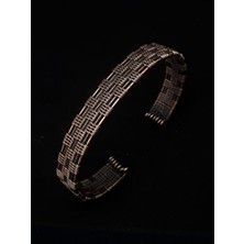 Göcek - Saf Bakır El Yapımı Örme Bileklik