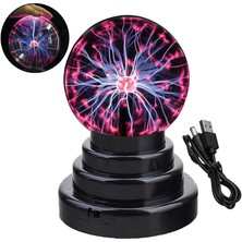 Braventa Collection Beıaosu Plazma Küresi, Flaş Küresi, Plazma Lambası, Küçük Plazma Lamba, USB Şarj Kablolu, Sihirli Pl