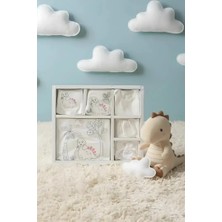 Pembe Kız Dinazor Desenli 10 Parça Tam Set | Bebek Hastane Çıkış Eksiksiz | Minik Dünya