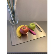 Braventa Collection Paslanmaz Çelik Kesme Tahtası 32.5cm x 24CM