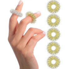 Özbience Dikenli Akupresür Parmak Yüzüğü, Duyusal Masaj Seti, 5 Adet