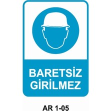 Outdoor One İŞ GÜVENLİĞİ UYARI LEVHASI 1 ADET PVC 21 X 29CM